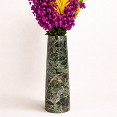 Monolith Verde Marble Vase