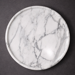 Carrara White Signature Serving Plate