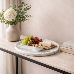 Carrara White Signature Serving Plate