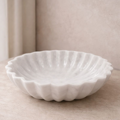 Petal Edge Marble Bowl