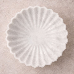 Petal Edge Marble Bowl