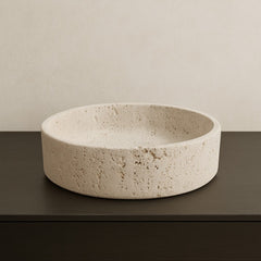 TerraCalm Natural Travertine Centerpiece