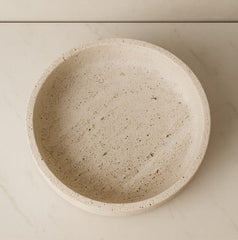 TerraCalm Natural Travertine Centerpiece