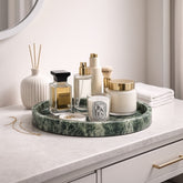Jungle Green Marble Round Tray