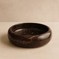 Maroon Stone Round Bowl