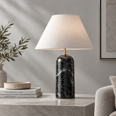Noir Vein Marble Table Lamp