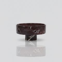 Aurex Pedestal Bowl – Handcrafted Natural Stone Centerpiece