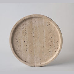 Round Travertine Plate