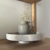 Natural Large Travertine Pedestal Bowl