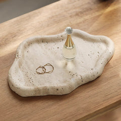 Handmade Travertine Jewelry Tray