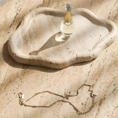 Handmade Travertine Jewelry Tray