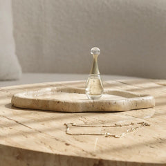 Handmade Travertine Jewelry Tray