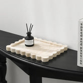 Travertine Scallop Accent Tray