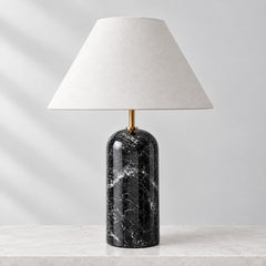 Noir Vein Marble Table Lamp