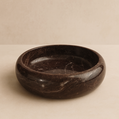 Maroon Stone Round Bowl
