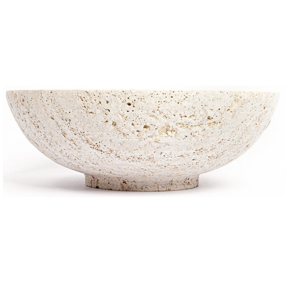 Natural Travertine Bowl Handmade