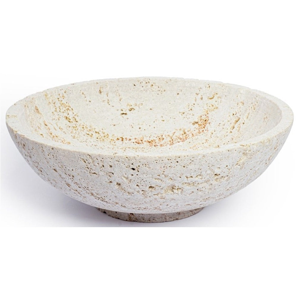 Natural Travertine Bowl Handmade
