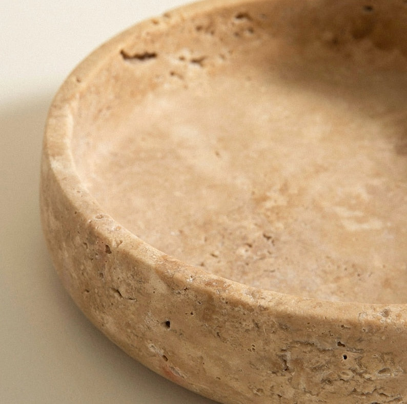 Travertine Bowl Natural Stone