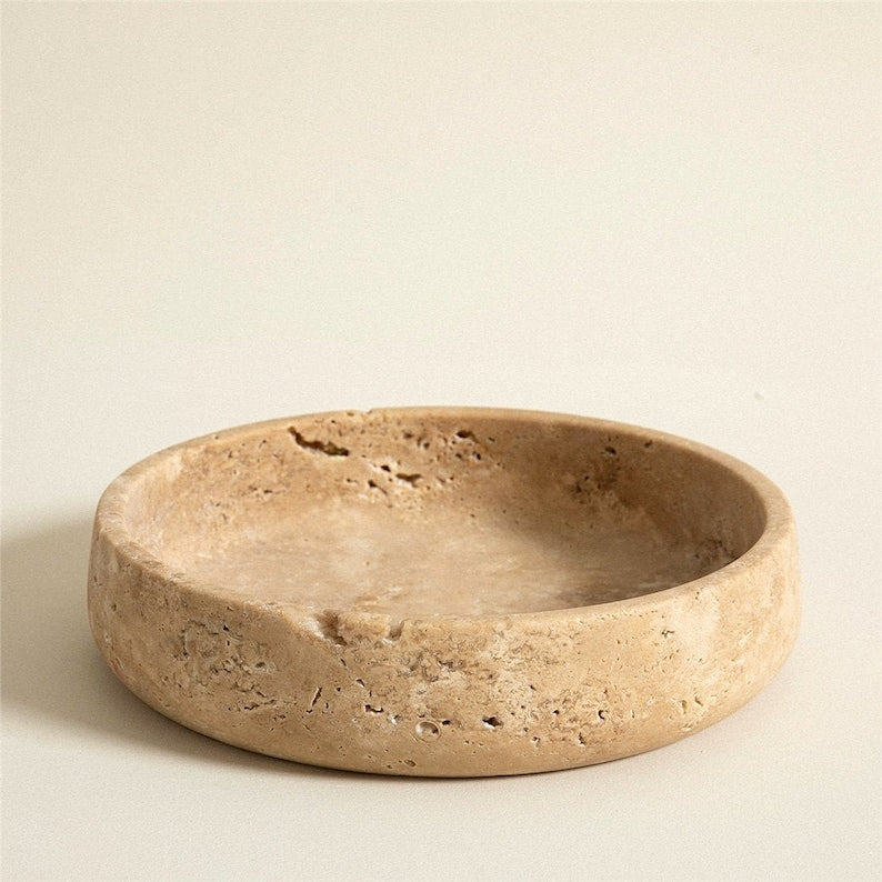 Travertine Bowl Natural Stone
