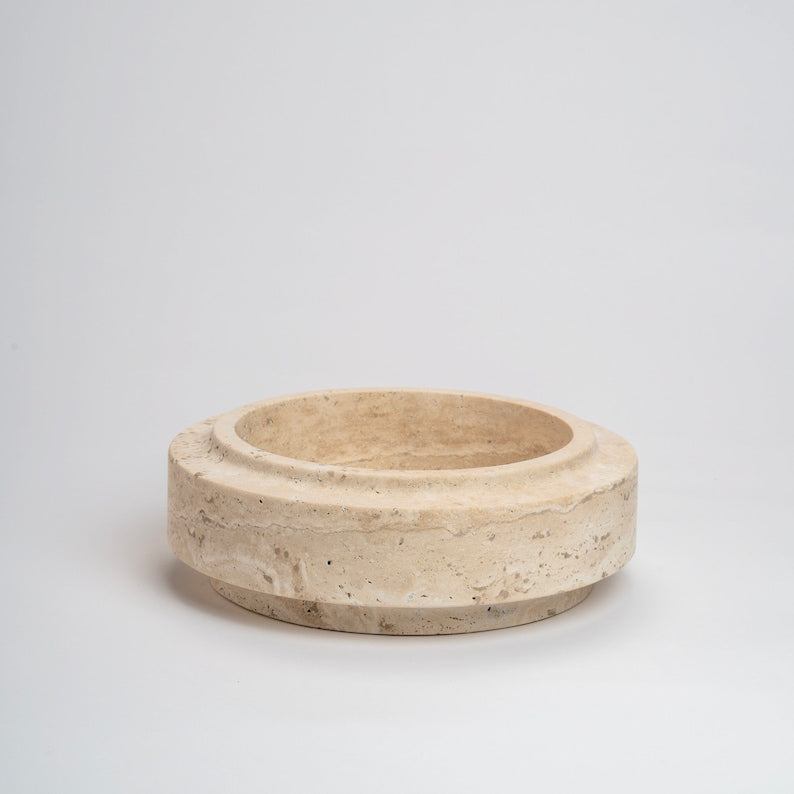 Troy Travertine Bowl