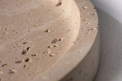 Round Travertine Plate