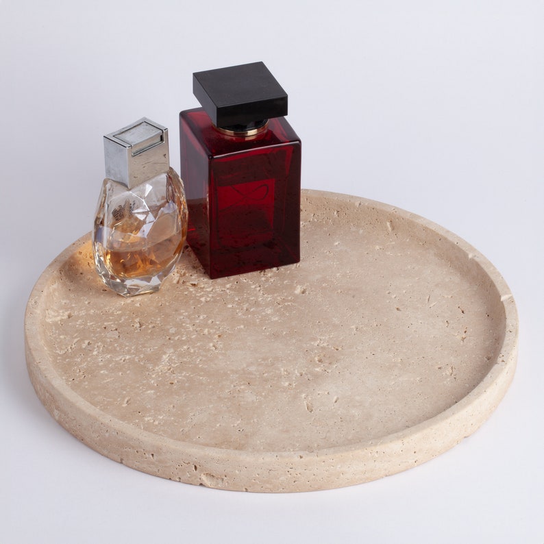 Travertine Round Plate