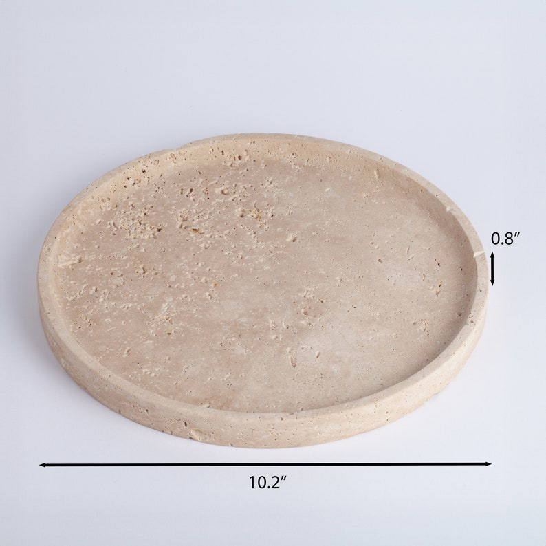 Travertine Round Plate