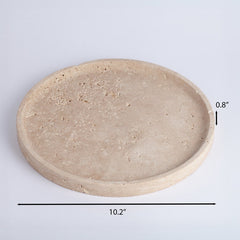 Travertine Round Plate
