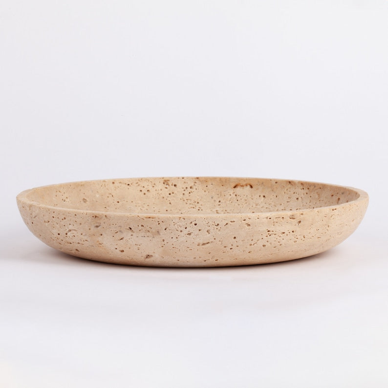Travertine Curve Plate