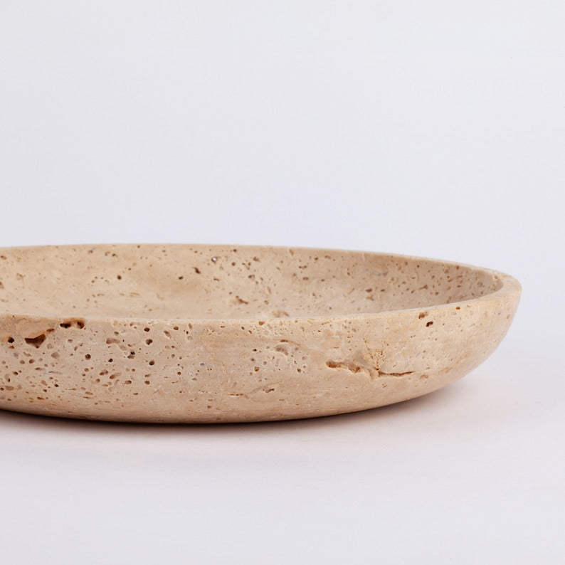 Travertine Curve Plate