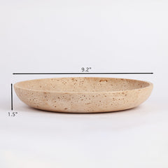 Travertine Curve Plate