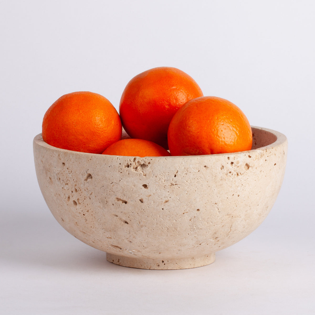 Handcrafted Travertine Natural Stone Bowl