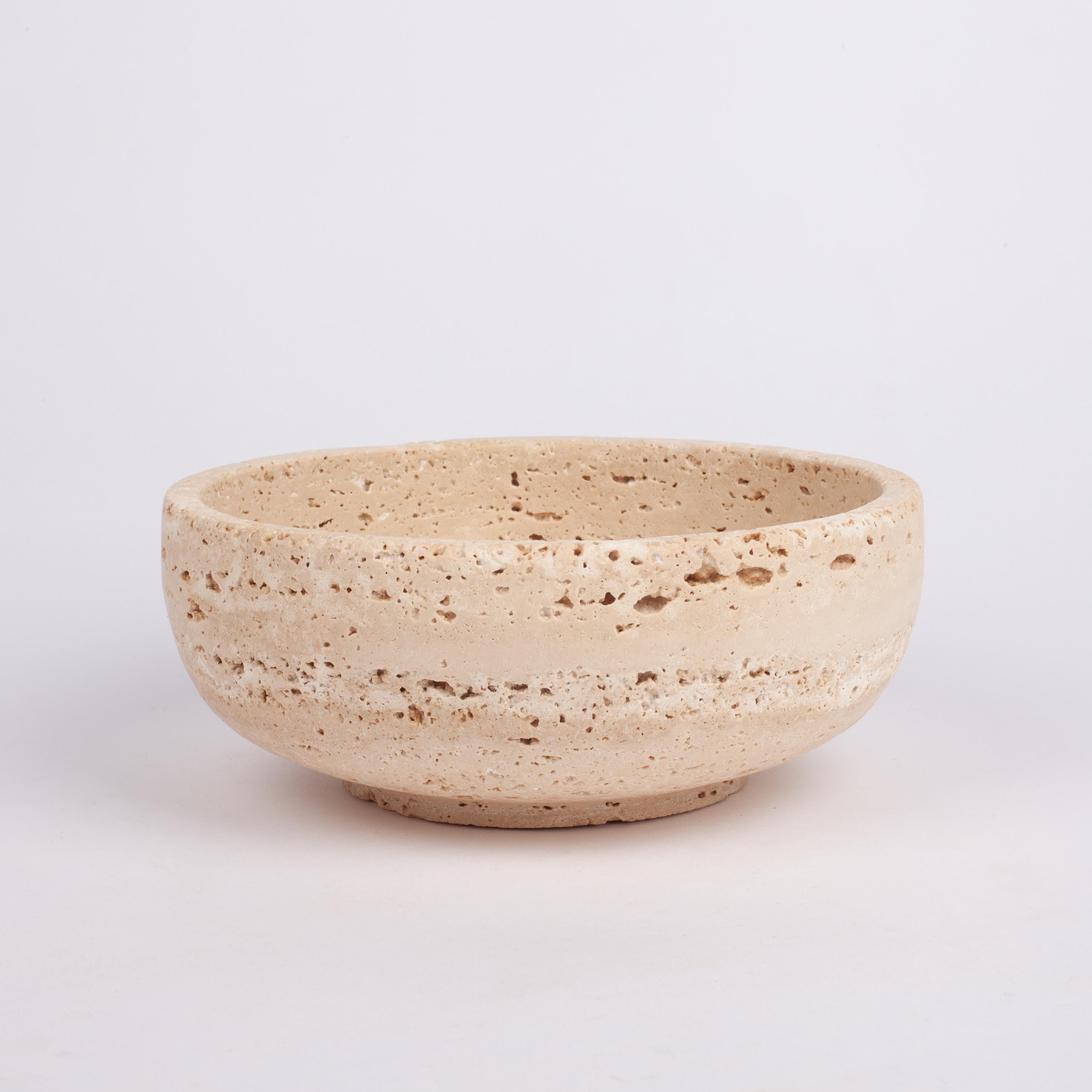 Travertine Natural Stone Bowl, Kitchen Accessories