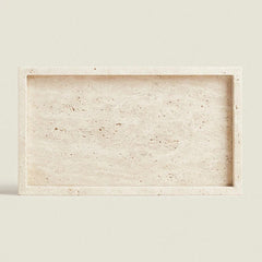 Travertine Rectangular Vanity Tray