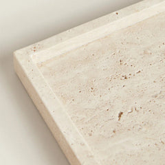 Travertine Rectangular Vanity Tray